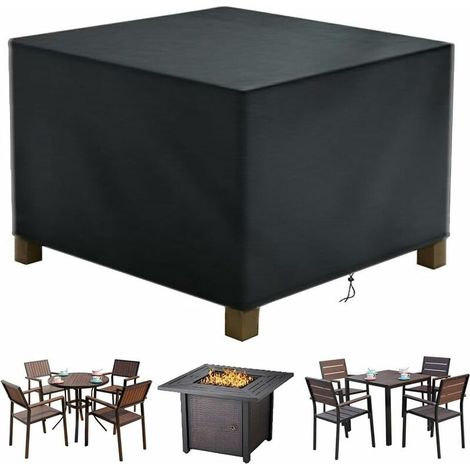 Gartenmöbelabdeckung, Gartentischabdeckung, Schutzhülle für Möbel, 420D Oxford-Gewebe-Tischabdeckung für den Außenbereich (120 x 120 x 74 cm) (1/5)