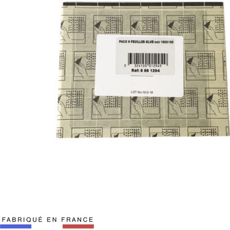 JVD - PACK 6 Feuilles glue Noire 160 x 195 - Matériel professionnel (1/2)