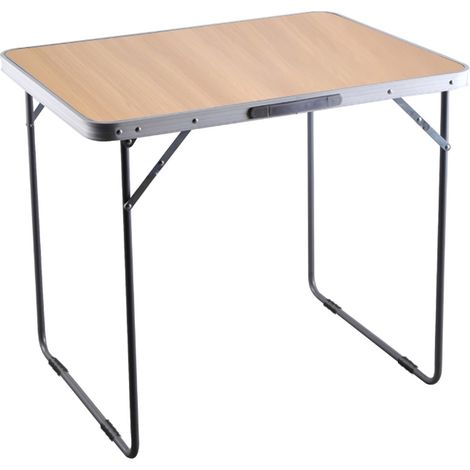 MESA PLEGABLE ACERO 80X60X70 CM MADERA