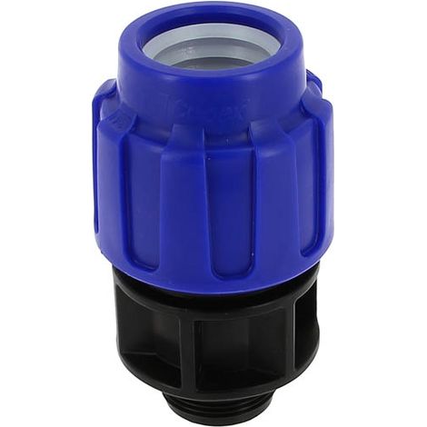 Raccord polypropylène compression 10bar Mâle 1"1/4 PE Ø40