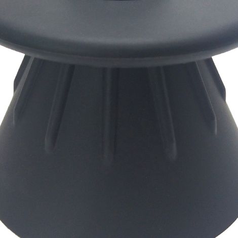 Konischer Kaffeefilter aus lebensmittelechtem Silikon mit Isolierring, schwarz, für den Hausgebrauch (1/4)
