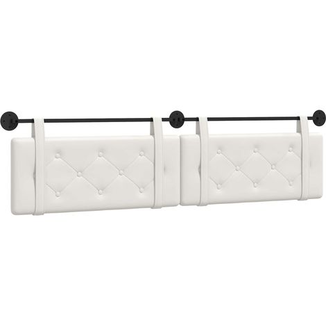 Maison Exclusive - Tête de lit suspendue Blanc Simili cuir