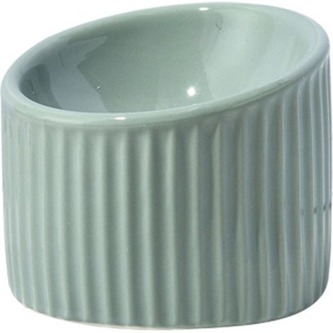 1 Gamelle surélevée pour chat, design inclinable 10,5°, céramique durable, stabilité optimale, accessoire repas félin (1/5)