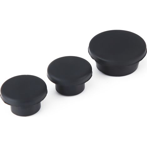 Lot de 3 bouchons en caoutchouc noir pour hayon Jeep Wrangler JK 2007-2018 suppression porte-pneu secours 3,5 et 2,5 cm (1/5)