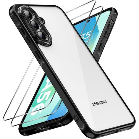 Coque transparente avec protection caméra et 2 films verre trempé pour Samsung Galaxy A56 5G (1/5)