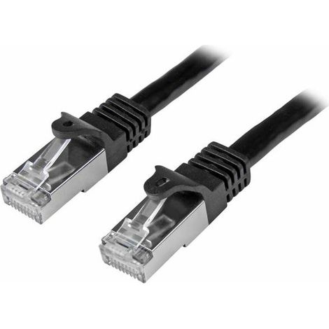 StarTech.com 2,0mBlack Cat6 / Cat 6 Shielded (SFTP) Patch Cable 2m - Patch-Kabel - RJ-45 (M) bis RJ-45 (M) - 2,0m - SFTP - CAT 6 - gepresst, glatt - Schwarz (N6SPAT2MBK)