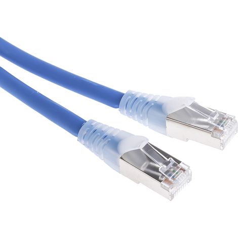 Cordon Cat6a RJ45 mâle/RJ45 mâle, S/FTP, 500mm ( Prix pour 1 ) (1/2)