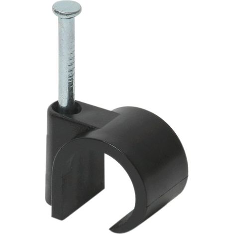 50 Attache-Fils pour câble Rond Ø 16 à 19mm Pointe béton Gris-700464 (1/5)