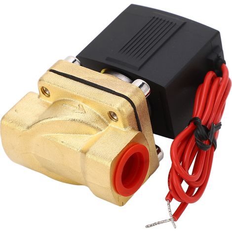 Pneumatisches Magnetventil, schnell ansprechend, aus Kupfer, gut abdichtend, normalerweise geschlossen, für Öl und Luft, G3/8, 220 V AC (1/5)