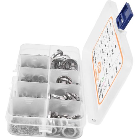 Rondelle plate inox 480 pièces, kit assortiment, excellente étanchéité, fixation renforcée, acier inoxydable, performance supérieure (1/5)