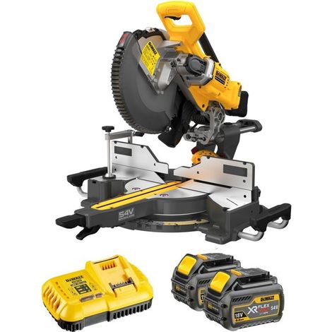 Dewalt DCS781N XR FlexVolt Cordless Mitre Saw 305mm 54V Brushless 2 x 6.0Ah Batt (1/5)