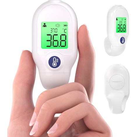 Thermomètre Frontal Bébé, Sans Contact, Ultra-Léger, Mesure Instantanée  Facile Utilisation, Écran Tricolore, Alerte Fièvre, Multifonction 3 en 1 (1/5)