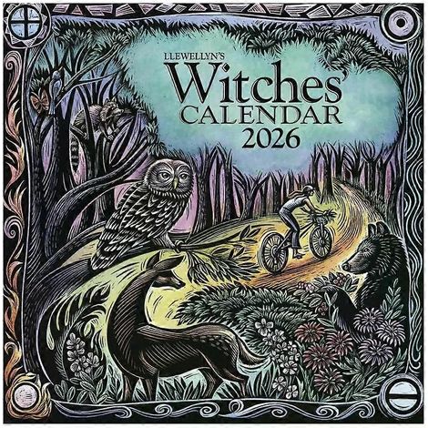 Calendrier-livre sur le thème des sorcières, décoration murale créative avec plantes de sorcière, cadeau pour la famille et les amis, décoration de Noël. (1/5)