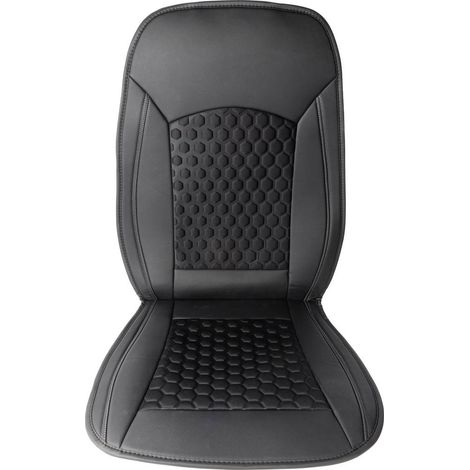 HP Autozubehör 19163 Sitzauflage Premium Coprisedile Ecopelle Nero Sedile di guida, Sedile del passeggero