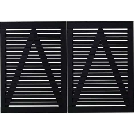 Plus Doppeltor Osaka 200 x 136 cm RAL 9005 Schwarz