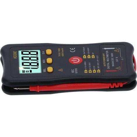Multifunktions-Digitalmultimeter mit Datenspeicherung, kontaktlosem Typ, True RMS, intelligentes tragbares Voltmeter (KD28E) (1/5)