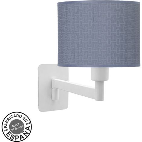Aplique Abatible Moda 1xe14 Blanco/azul 26x17x28 Cm