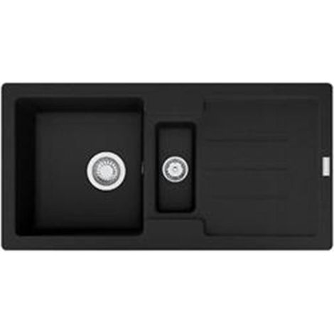 Franke Einbauspüle Strata STG 651-86 Fragranit+, Excenterventil Black Matt (1/3)