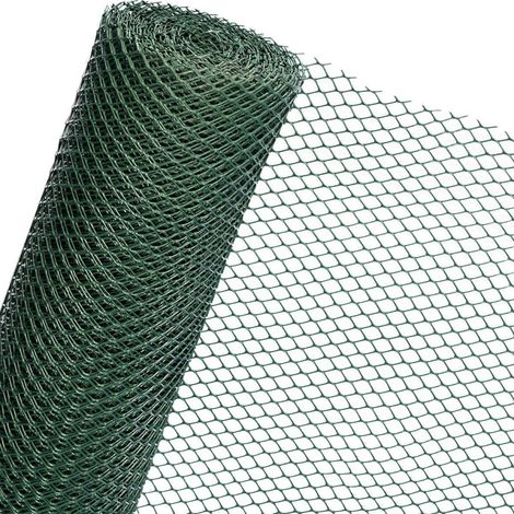 Filet De Renforcement Vert 1 X 5 M Maille Plastique 13 Mm Clôture (1/5)