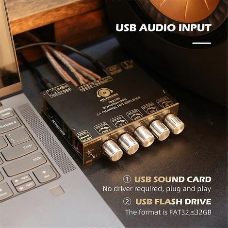 Carte d'amplificateur Bluetooth stéréo TB21 PRO 2.1 canaux 5.2 (1/5)