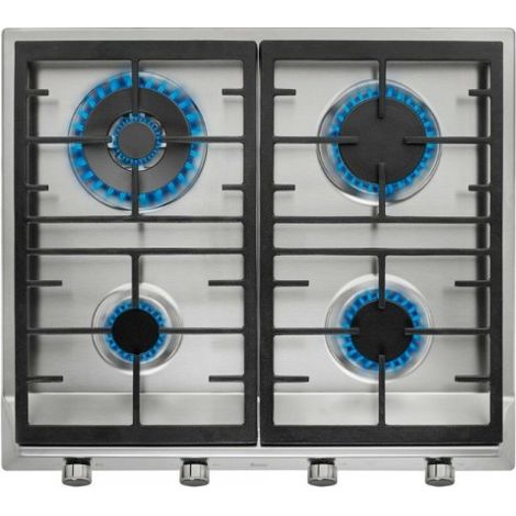 Plaque de cuisson à gaz EX 60.1 4G AI AL DR CI 58cm Commandes frontales Gaz butane - TEKA