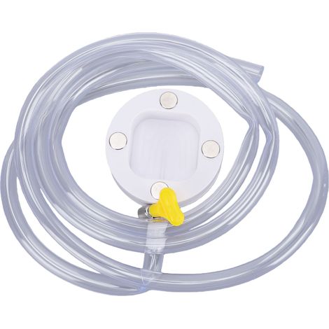 Kit évacuation climatiseur fenêtre magnétique, tuyau 1,8 m transparent, de couleur grise, ensemble complet, avec accessoires fournis (1/5)