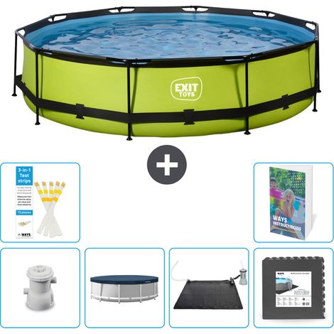 Exit Pool Rund - 360x76 cm - 7-teilig S227