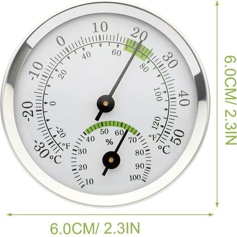 pair Hygromètre Thermomètre Température Intérieure Capteur D'humidité Moniteur Détecteur Mesures pour Maison Garage Serre Serre Cave à Vin