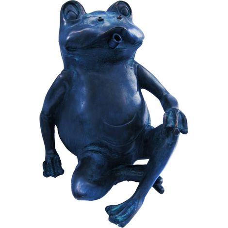 elemento decorativo de jardín ubbink water spitter frog ligero fácil instalación