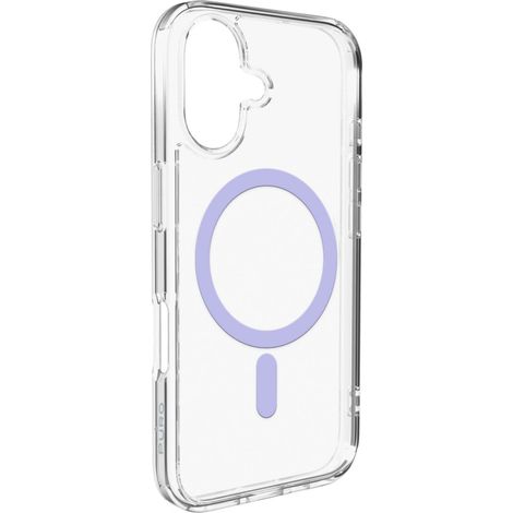 Custodia MagSafe per iPhone 17 Lite - Anello rosa trasparente