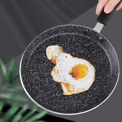 Poêle À Crêpes - Revêtement Marbre Antiadhésif - 18 Cm - Compatible Gaz Et Plaque À Induction - 1 Pièce (1/5)