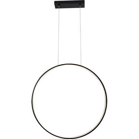 Suspension anneau vertical noir Ø87 LED 27W 3000K (1/3)