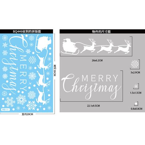 Autocollants pour fenêtre flocons de neige blancs et branches d'arbre, autocollants scène de forêt enneigée avec colibris, décorations de Noël hivernales, décorations de fenêtre statiques, anti-collis