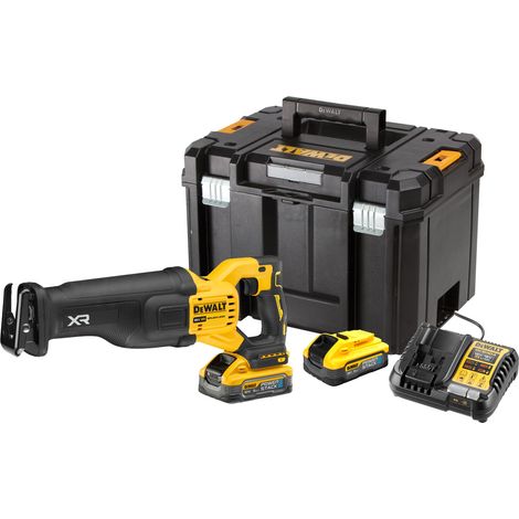 Sega a batteria DeWALT 18V DCS386H2T, 2x 5,0 Ah powerstack e caricatore in TSTAK (1/4)