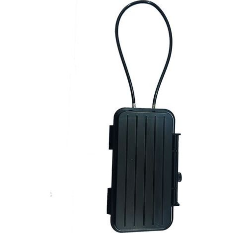 Portable security case, [24 x 14 x 4 cm] Small waterproof security case with detachable metal cable. (1/5)