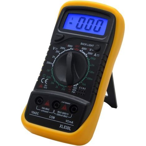 Digital Multimeter, Electrical/Voltage Tester, Voltmeter, Ammeter, Ohmmeter, AC/DC Voltage Tester, DC Current Resistance Diode Tester - AquaForge (1/5)