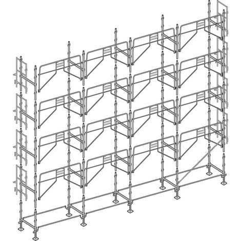 Échafaudage Altrad Façadier 130 m²
