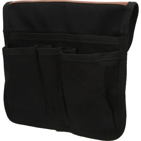 Tragbare, multifunktionale Aufbewahrungstasche für Campingstuhl-Armlehnen, ideal für Strand oder Outdoor-Aktivitäten (schwarz). (1/5)