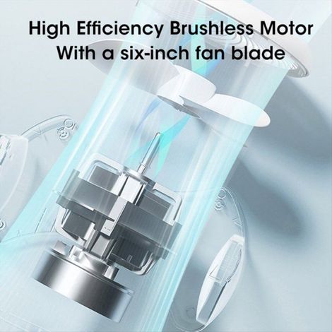 Refroidisseur D Air - Humidificateur Portable - Bureau Maison Extérieur - 600 Ml - 3 Vitesses - 12 H Autonomie - Blanc (1/5)