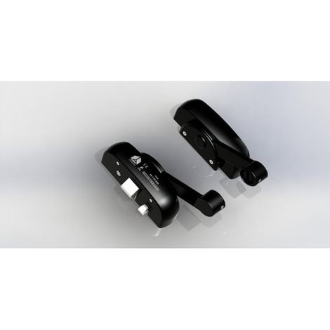 Serrure antipanique MODULO barre 1150 mm 1 point coupe-feu noir - ANTIPANIC