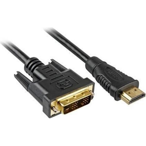 Câble vidéo - Sharkoon - HDMI vers DVI-D - 3m - Noir - Connecteurs mâles