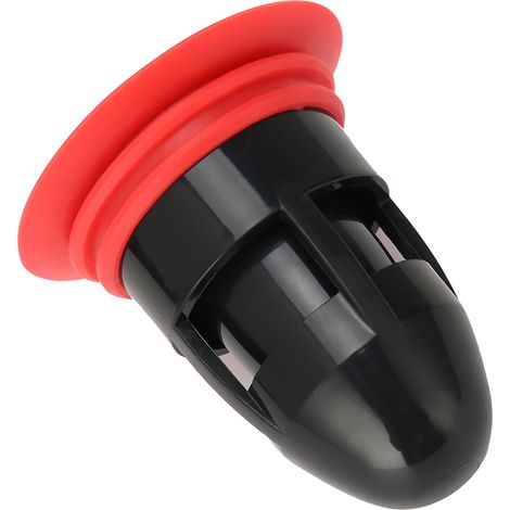 Bonde anti-odeurs pour évacuation, filtre de sol inodore, crépine anti-bouchage salle de bain cuisine, lot de 2, noir et rouge (1/5)