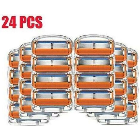 Recharge Gillette Fusion Proglide - Lot de 24 paquets de 5 lames avec technologie antifriction (1/4)