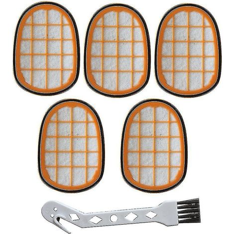 Lot de 5 filtres pour aspirateur Philips Speedpro Max FC6812/01 (1/5)