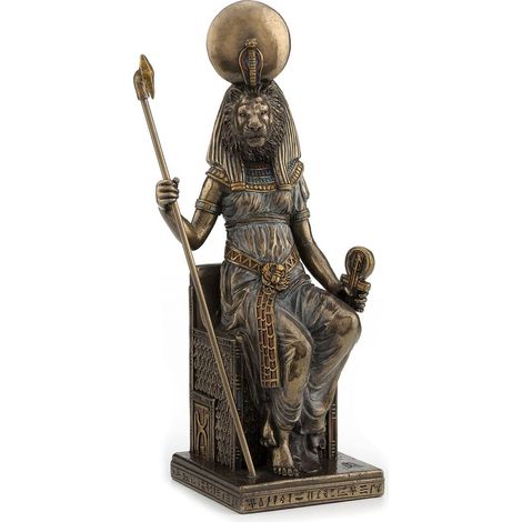 Signes Grimalt Figurines en bronze Sekhmet Gold Bronze 7x8x20cm 15245