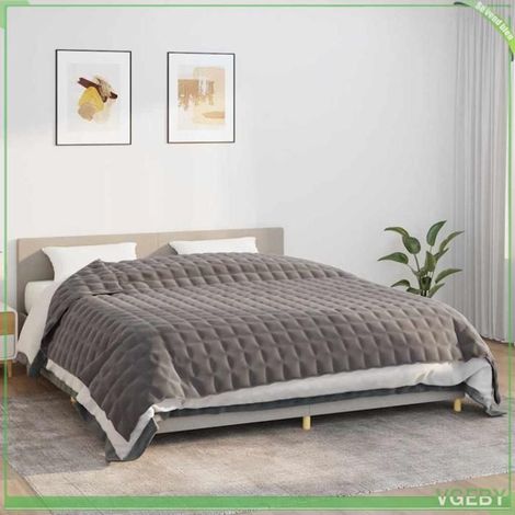 350786 Couverture lestée Gris 235x290 cm 11 kg Tissu (1/5)