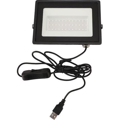 Lampada LED UV nera per feste, corpo in lega di alluminio IP66, USB 5V, ideale per festival, body painting e poster fluorescenti. (1/5)