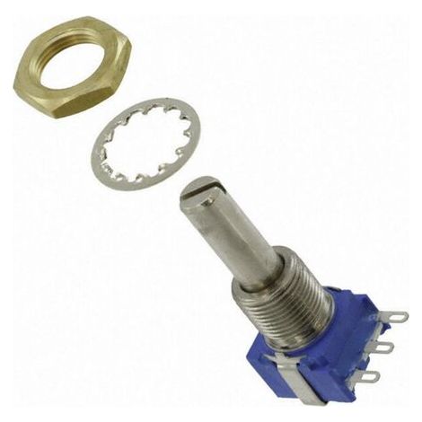 Bourns 53RAA-R25-A15L 53RAA-R25-A15L Potentiomètre rotatif étanche mono 1 W 10 kΩ 1 pc(s) V335031 (1/2)