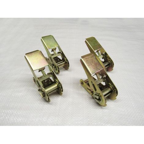 Ratchet Handles Pressed 25MM x4 (0.85T Yellow Passivated Replacement Lashing Tie Down Secure) (1/2)