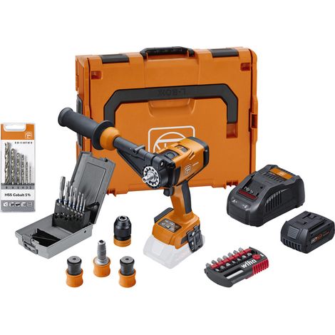 Fein Visseuse-perceuse sans fil à 4 vitesses ASCM 18-4 QM AS Metal Advanced Top Set 18 V / 1x batterie 5,0 Ah + chargeur accessoires inclus dans L-Boxx - 71161563000 (1/5)